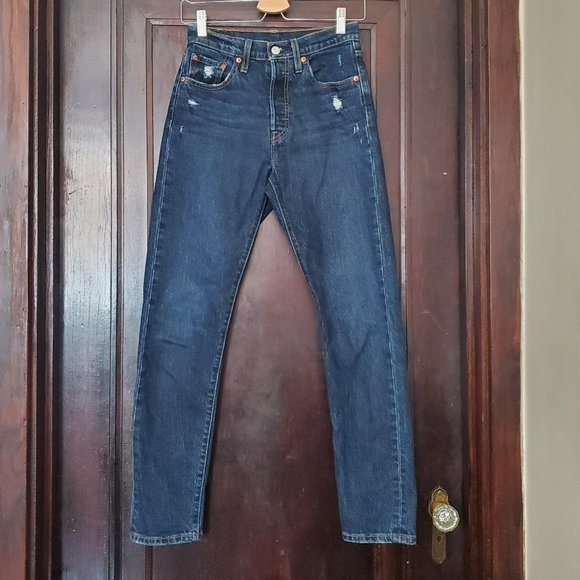 Women's Levi's 501 button fly jeans, 99% cotton - Picture 1 of 10